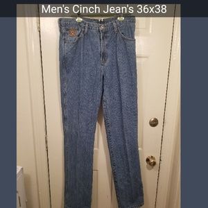 Cinch 36X38 Bronze Label Classic Rise Slim Jeans